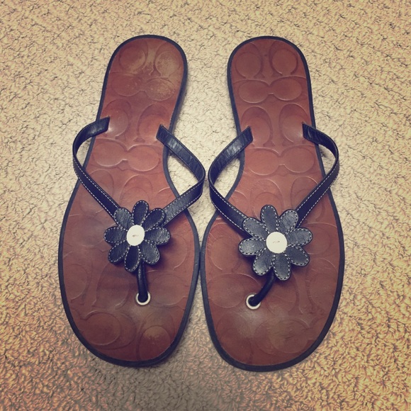 Coach flip flops