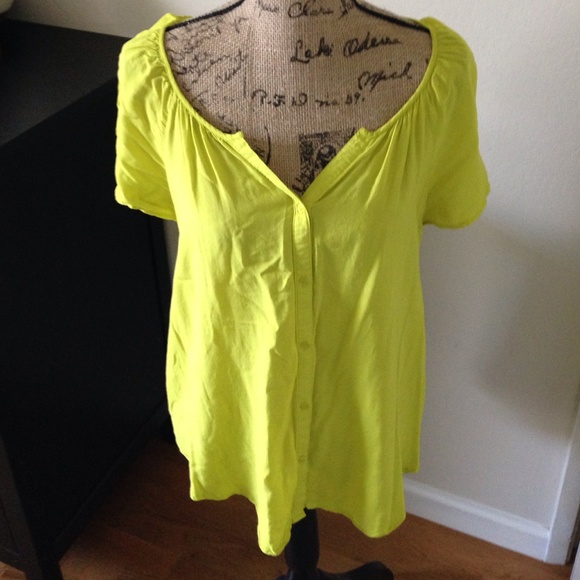 Lime green blouse