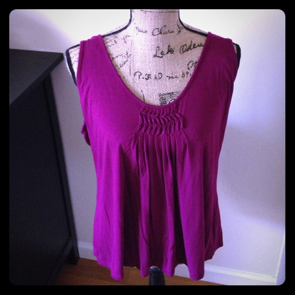 Plum knit tank