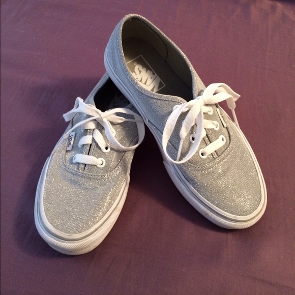 Vans silver sneakers size 6.5