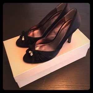 J.Crew Cara Suede and Satin Heels