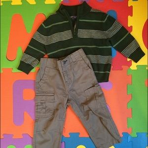 Cherokee outfit by target. Sweater & slacks/khakis