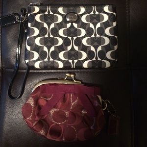 Coach wristlet and coin purse