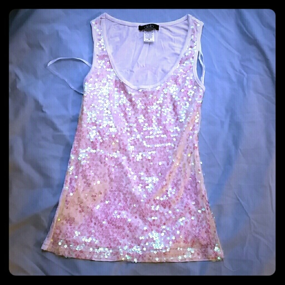 SALE!! ?? White sequin top, small,  NWOT S