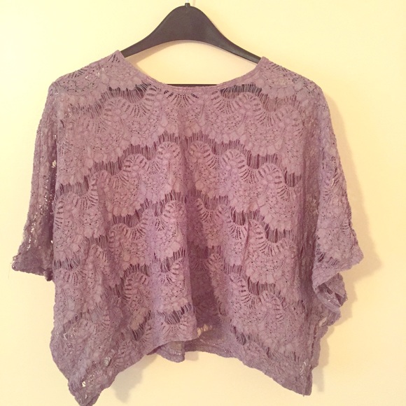 Purple lace top