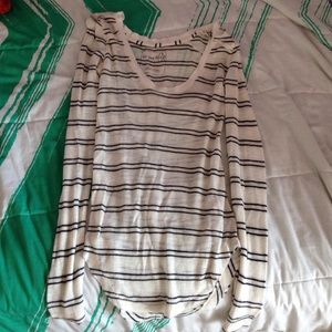 Free People Sheer Striped Tee