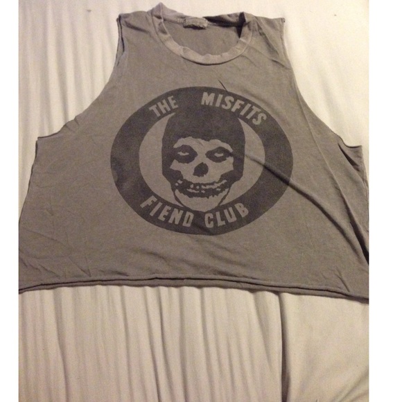 Gray Misfits Crop Top