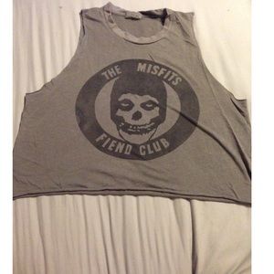 Gray Misfits Crop Top