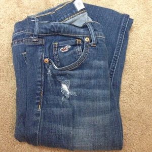 HOLLISTER distressed super skinny jeans