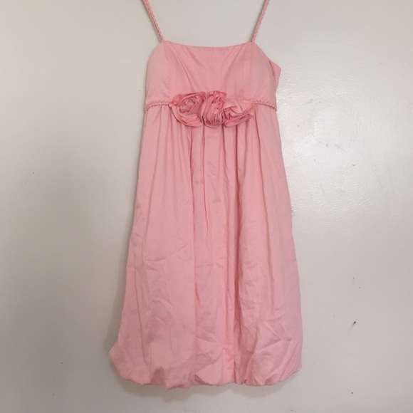 Peach Bubble Short Dress