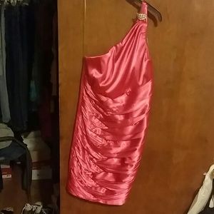 Formal One Strap Pink Dress