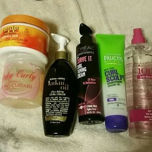 Curl cream, frizz serum, 22 for all