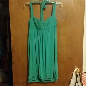 BCBGeneration Halter teal dress