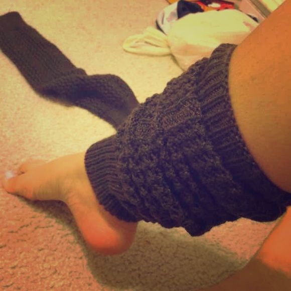 Accessories - Charcoal grey leg warmers