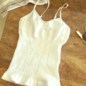 Crop white brandy look alike