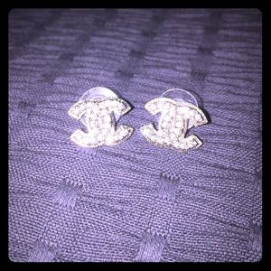 Authentic Chanel CC Earrings