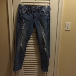 Mossimo Supply Slim Skinny Distressed Jeans.