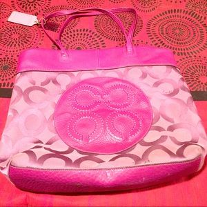 Gorgeous large purple Coach tote bag!!!