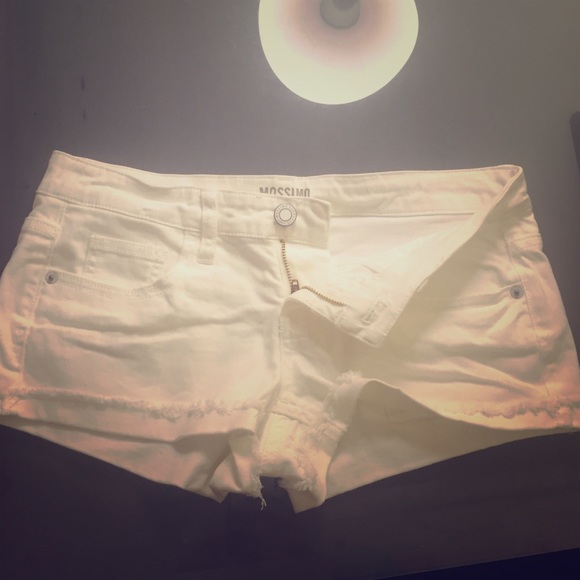 White Denim Shorts