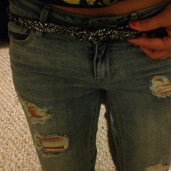 Kate spade glitter bow belt