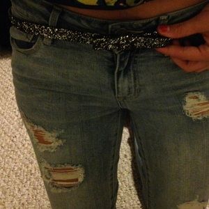 Kate spade glitter bow belt