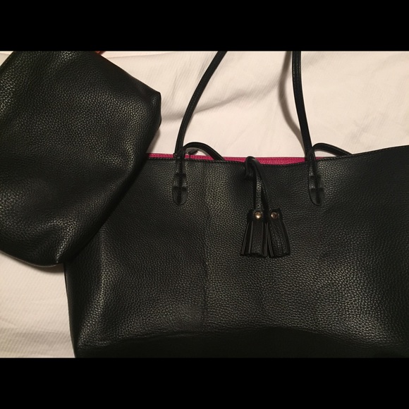 NWT! Reversible leather tote