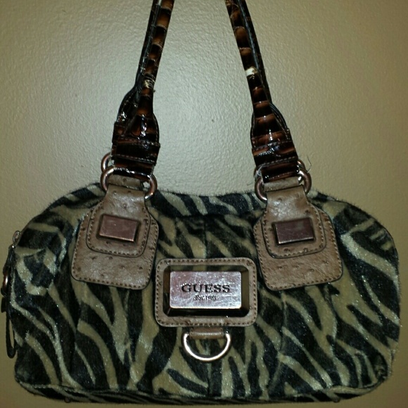 guess fur bag