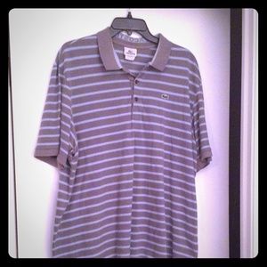 Men's Stripped Lacoste Polo