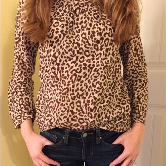 Jcrew leopard top