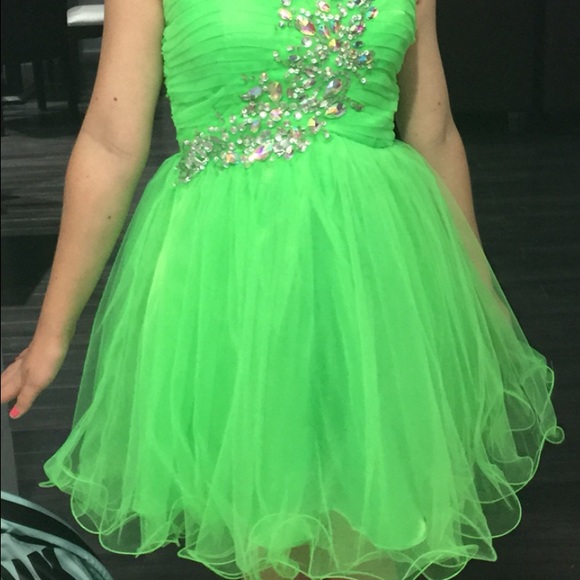 Neon Green Party dress size 2