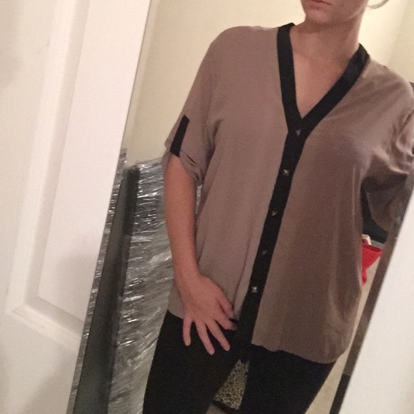 Black and Tan dress shirt