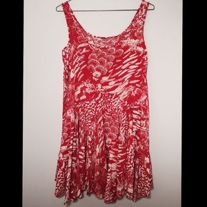 Free People Animal Godet Tank Dress