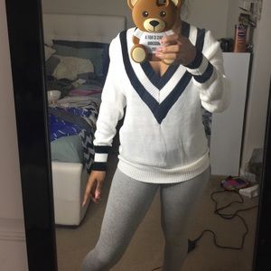 White and black variety sweater