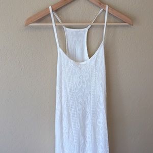 White Crochet Maxi Dress