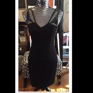 *SOLD* Cynthia Steffe Ponte and Leather Dress