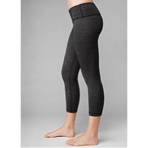 Charcoal grey Lululemon crop leggings