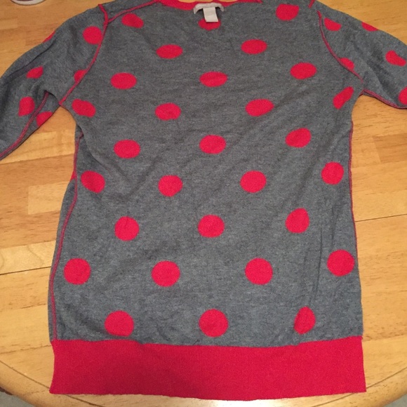❌❌SOLD❌❌Banana Republic polka dot sweater - Picture 3 of 4