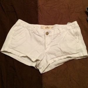 Hollister white shorts