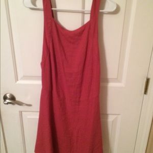 Apron style dress with open back!