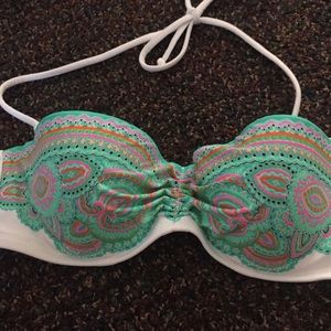 Victoria's Secret paisley bikini top push up