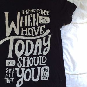Sleeping With Sirens band tee