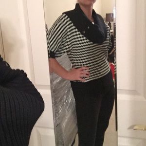 Black and white sweater