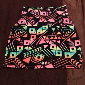Vs pink Aztec skirt