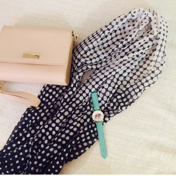 sold in bundle • navy blue & white scarf - Picture 4 of 4