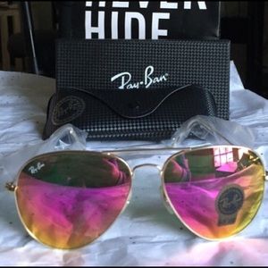 Brand new! Hot pink Ray ban sunglasses😎