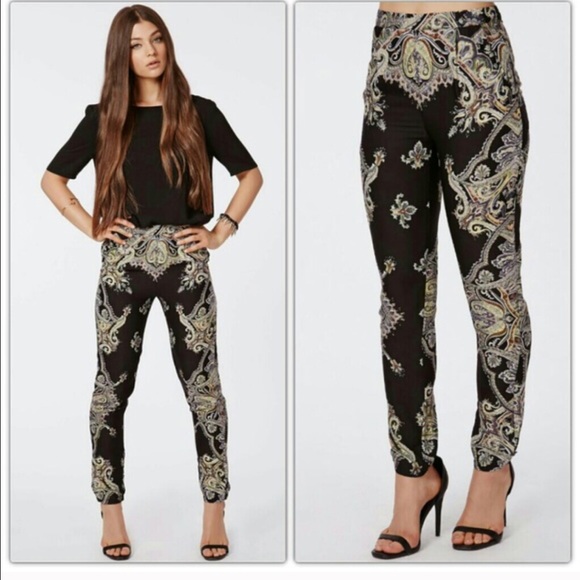 Missguided paisley pants