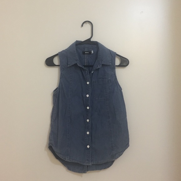 Blue Vest with Pinstripes