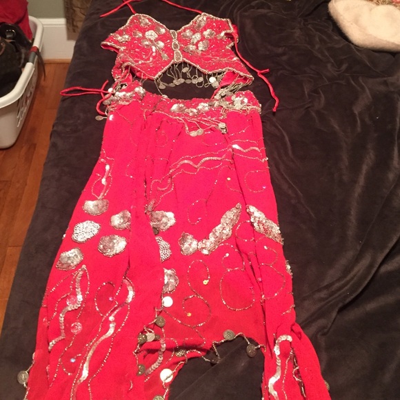 Halloween🎃🎃🎃Hand Made Belly Dancing Costume - Picture 1 of 4