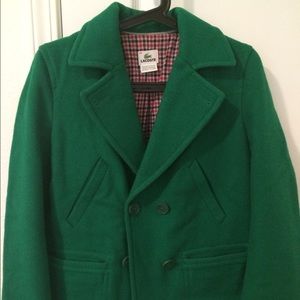 lacoste green coat, size 2-4