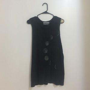 Oversized Black Muscle Tee